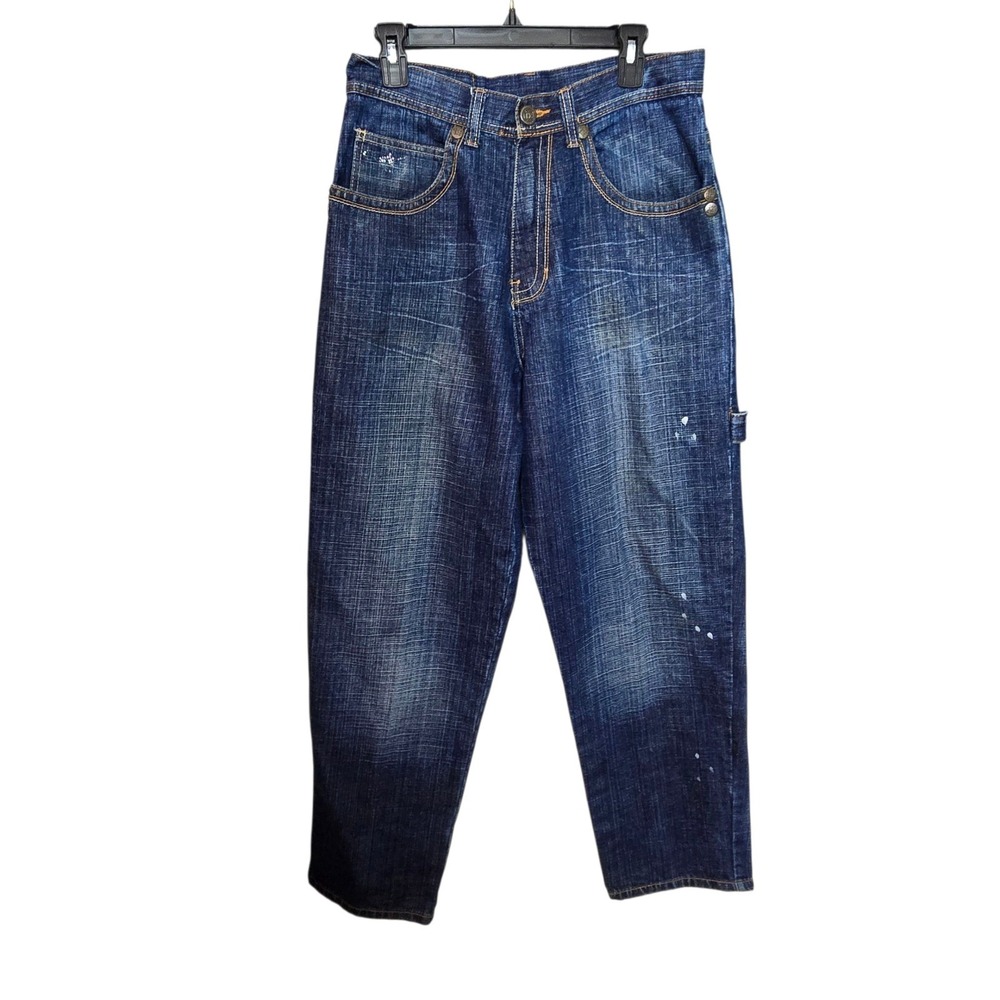Makaveli Y2K Vintage Skater Carpenter Jeans Distressed Denim‎ Blue Mens Size 30